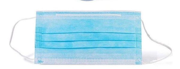 Dispoable 3-Ply Protective Face Masks - 50 Pack - Image 2