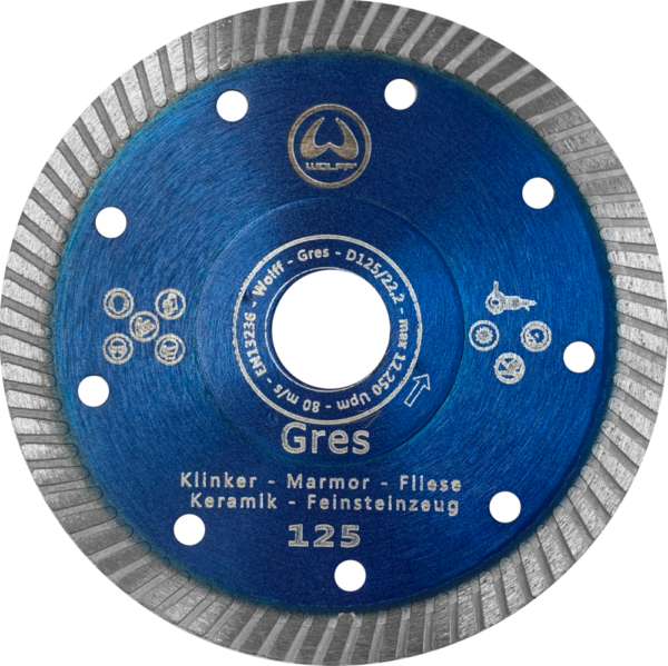 DIA Cutting Disc for Wolff WS 125 Angle Grinder