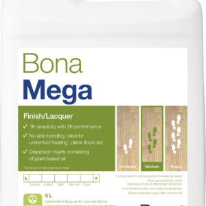 Bona Mega Lacquer Semi-Matt 5ltr (50% sheen)