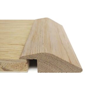 Solid Oak Doorbar Threshold 7mm Ramp Unfinished
