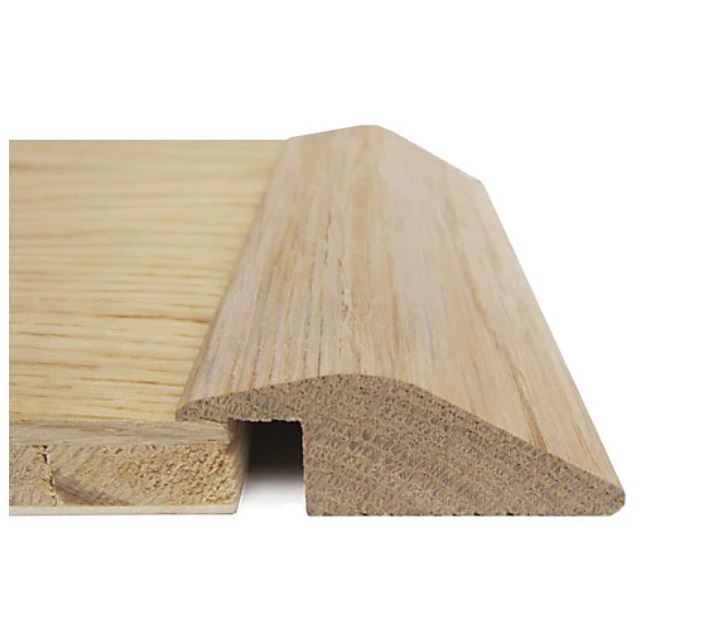 Solid Oak Doorbar Threshold 7mm Ramp Unfinished